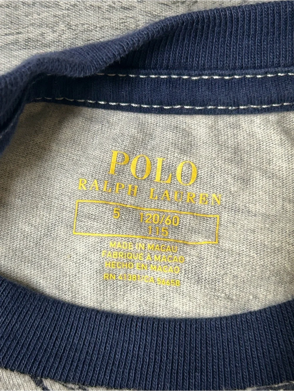 POLO RALPH LAUREN Boy's P-Wing Polo Bear All Over Bear Print T-Shirt Sz 5